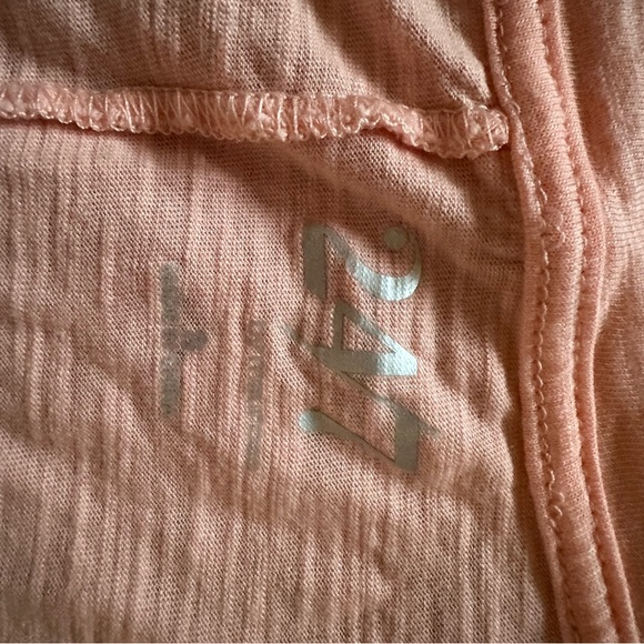 Women's Short Sleeve V-Neck Tee - Peach - Picture 2 of 2